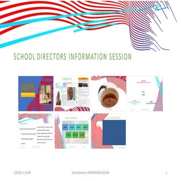 School directors information session