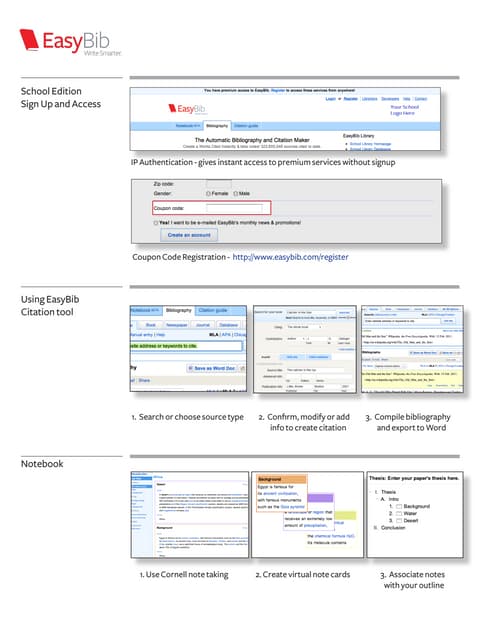 EasyBib instructional 1 sheet