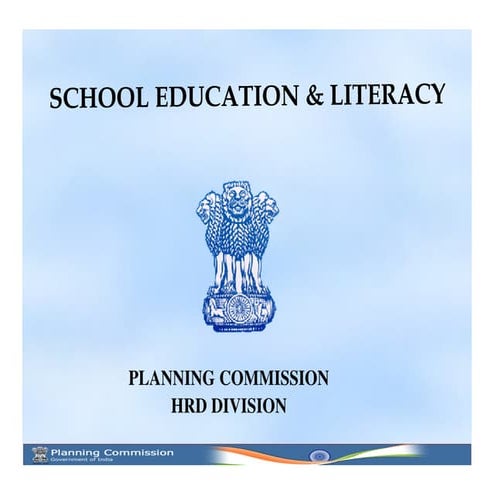 School Education and Literacy in the 12th Plan (2012 - 2017) | PDF