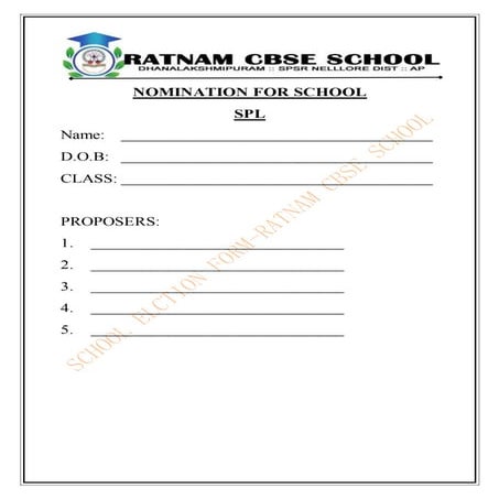 School election nomination format doc