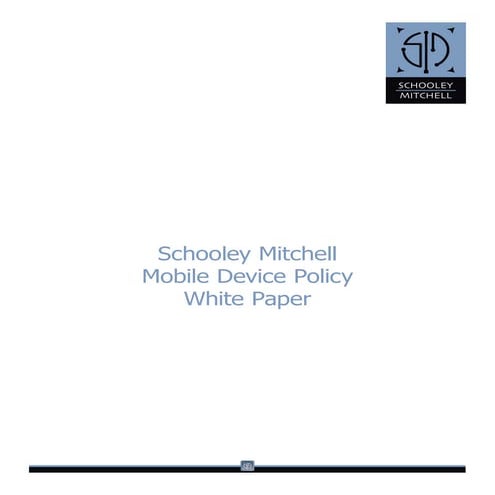 Schooley mitchell mobile device policy white paper 2016