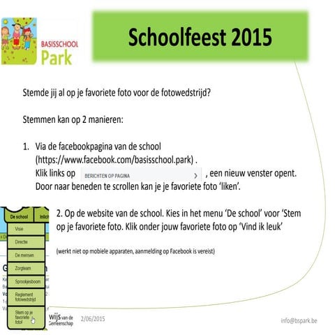 Schoolfeest 2015 fotowedstrijd