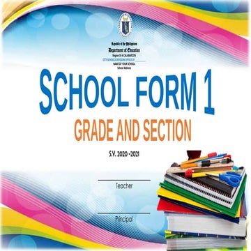 school form front page label of folders.pptx