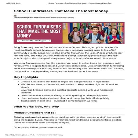 School Fundraisers That Make the Most Money _ Proven Ideas & Expert ...