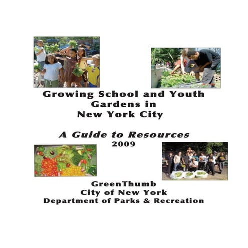 Growing School and Youth Gardens in New York City