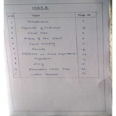 School induction program report