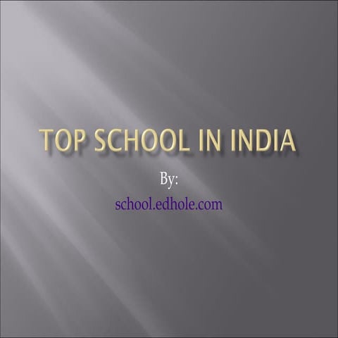 Top School in india