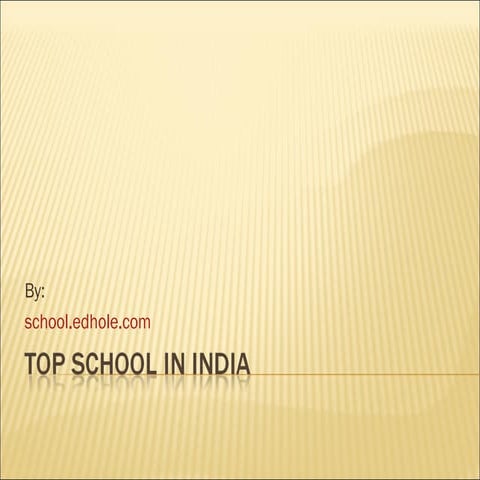 Top School in india