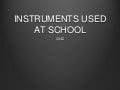 School instruments quiz