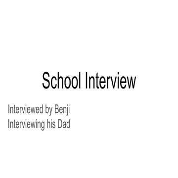 School interview