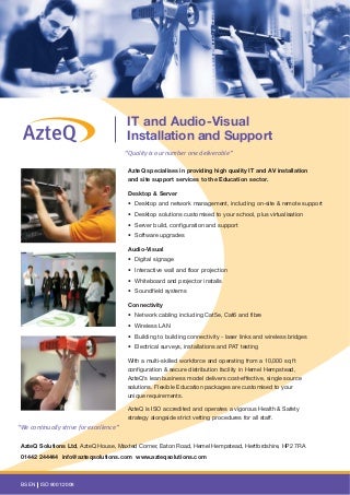 av installation linkedin av installer flyer