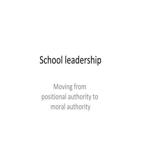 School leadership