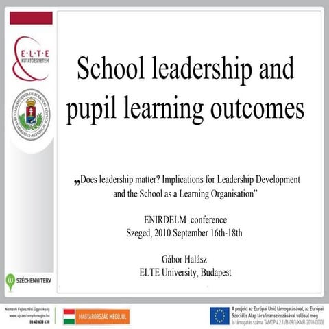 School leadership and pupil learning outcomes 
