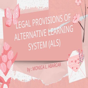 SCHOOL LEGISLATION REPORT ABOUT ALS.pptx