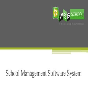 School management software | PPT