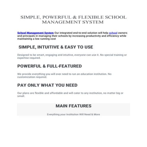 School management system