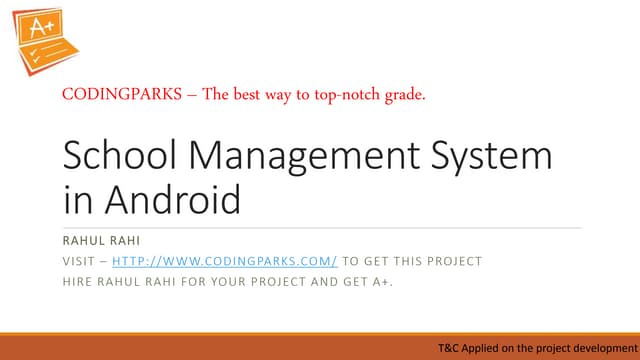 School Management System in Android