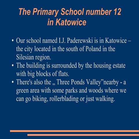 School number 12 from poland   katowice