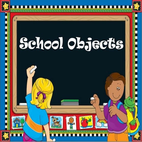 School objects teacher Helena (Clase de los Marcianitos)