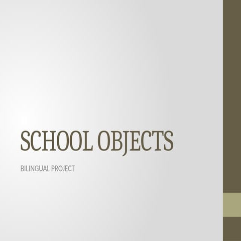 SCHOOL OBJECTS LEARN THE BASIC SCHOOL STUFF