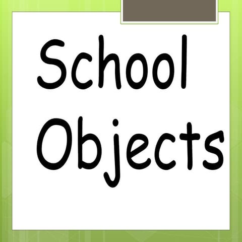 School objects pp