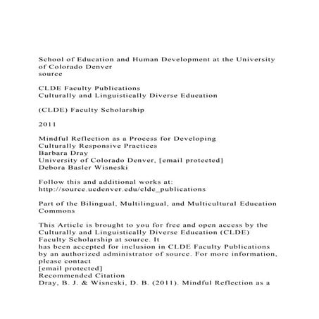 School of Education and Human Development at the University of.docx
