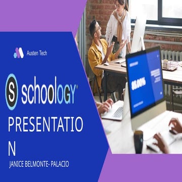 SCHOOLOGY presentation report in zeducational technology