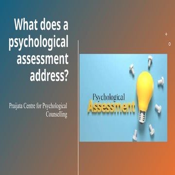 School Psychological assessment.pptx######## | PPTX