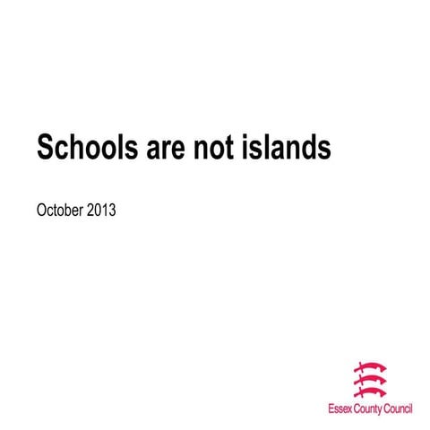 Schools are not islands gov events oct 13