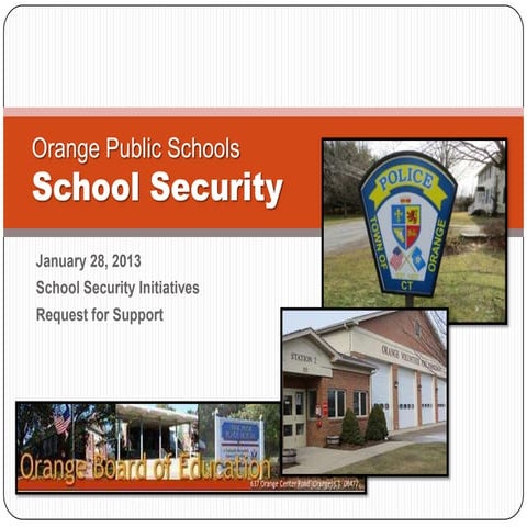 School Security Presentation for Board of Finance