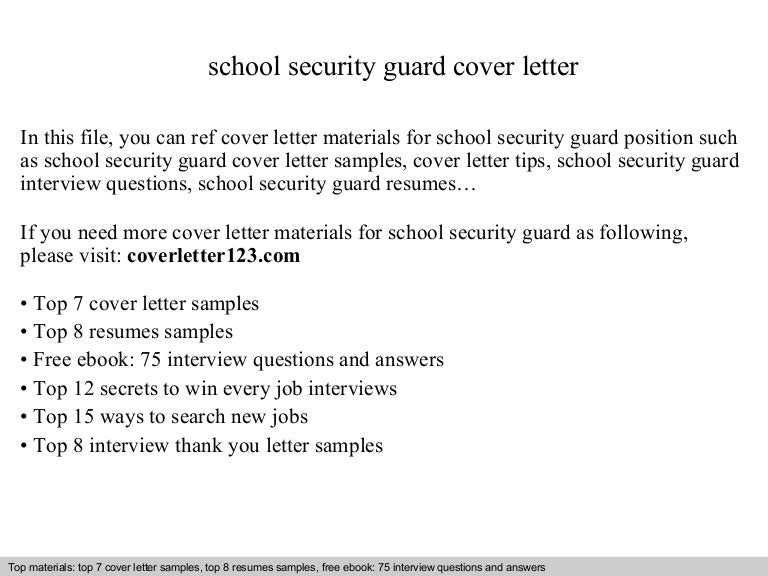 school security guard cover letter security guard cover letters