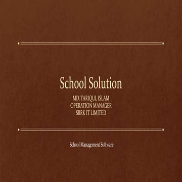 School solution