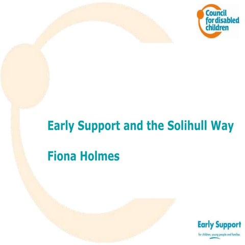 Schools project: Early Support and the schools pathway project