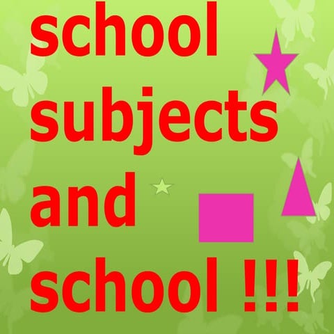 School subjects