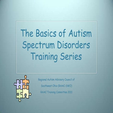 School training module three,cognition and learning in autis