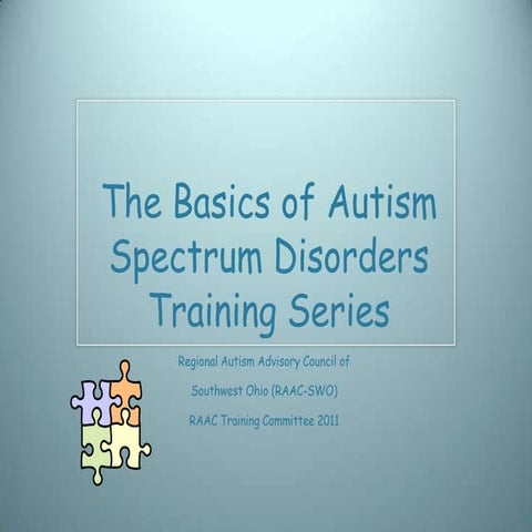 School training module two,physical characteristics of autis