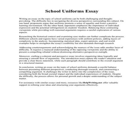 School Uniforms Essay.pdf