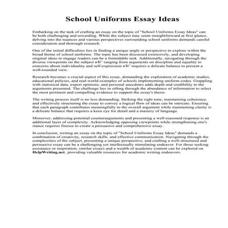 School Uniforms Essay Ideas.pdf