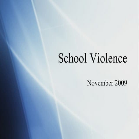 violence in schools presentation ppt .pptx