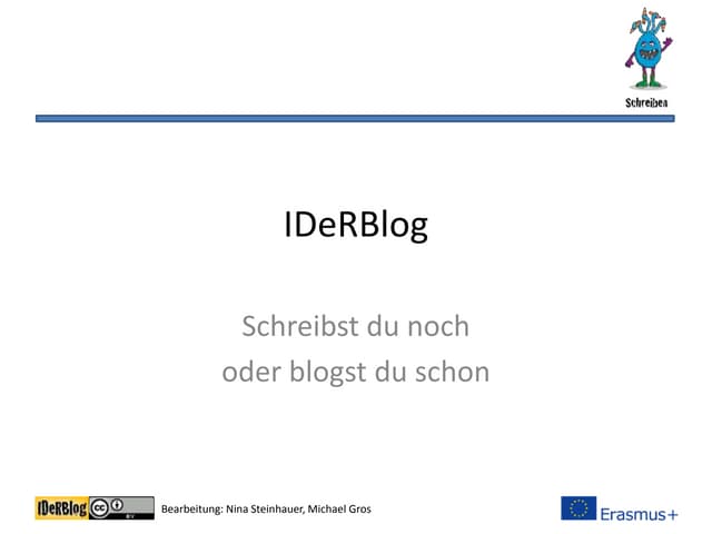 Schreibst du noch oder blogst du schon