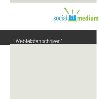 Schrijven voor het web