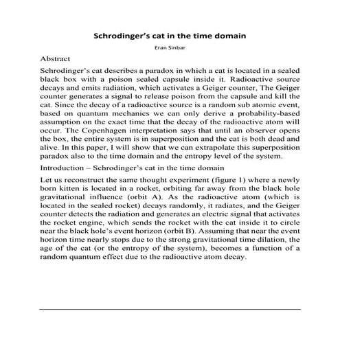 schrodinger cat | DOCX