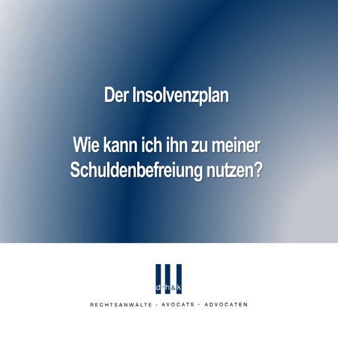 Schuldnerberatung insolvenzplan
