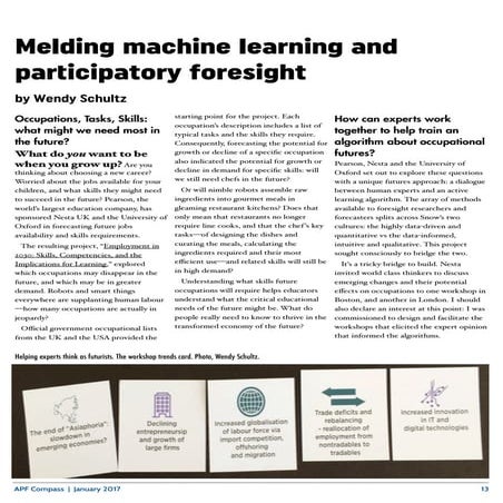 Melding machine learning and participatory foresight