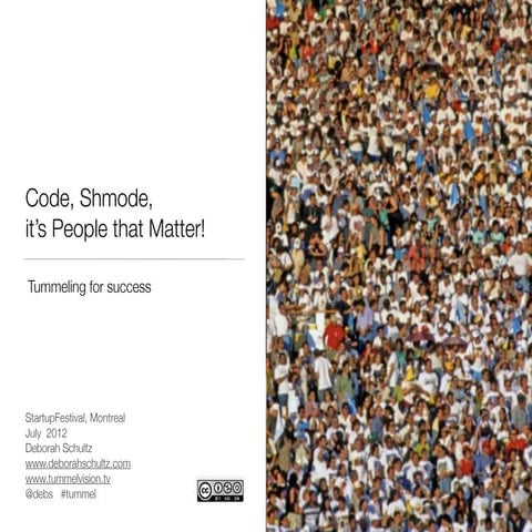 Startupfest 2012- Code shmode, it’s people that matter: Tummeling for success