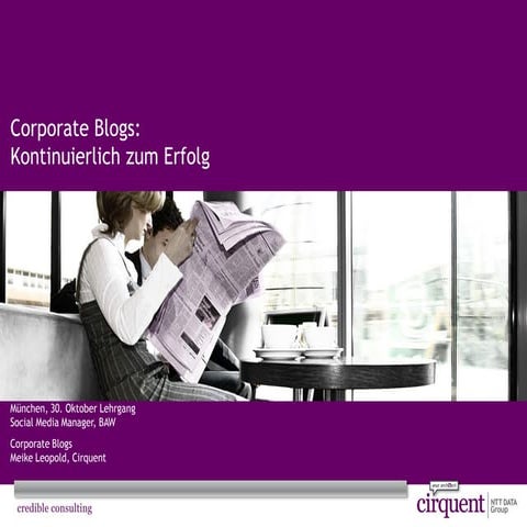 How to build up a corporate blog