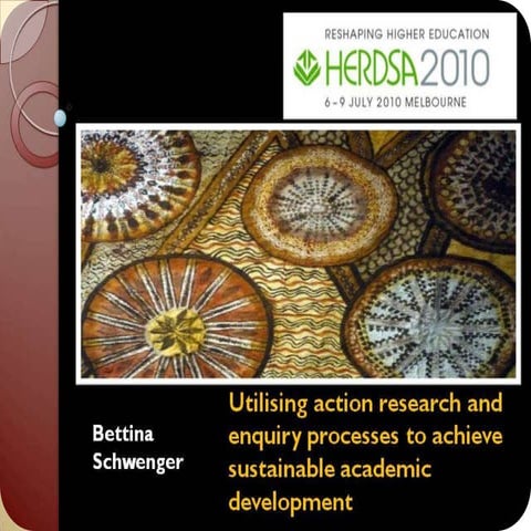 Utilising action research and enquiry processes to achieve sustainable academ...