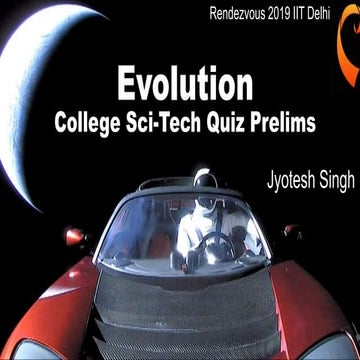 Sci tech Quiz IITD Rendezvous 2019 prelims