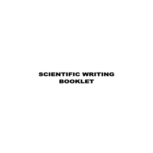 Sci writing
