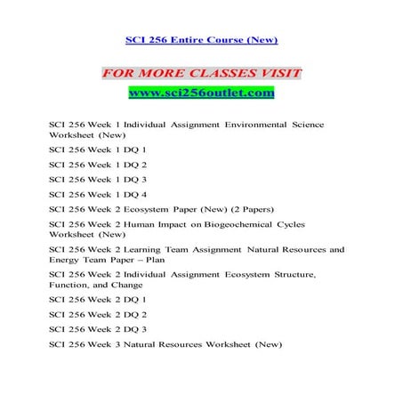 Sci 256 sci256 | PDF